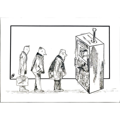 Saba Aryanpoor 29x21cm Orijinal Karikatür BOD05757