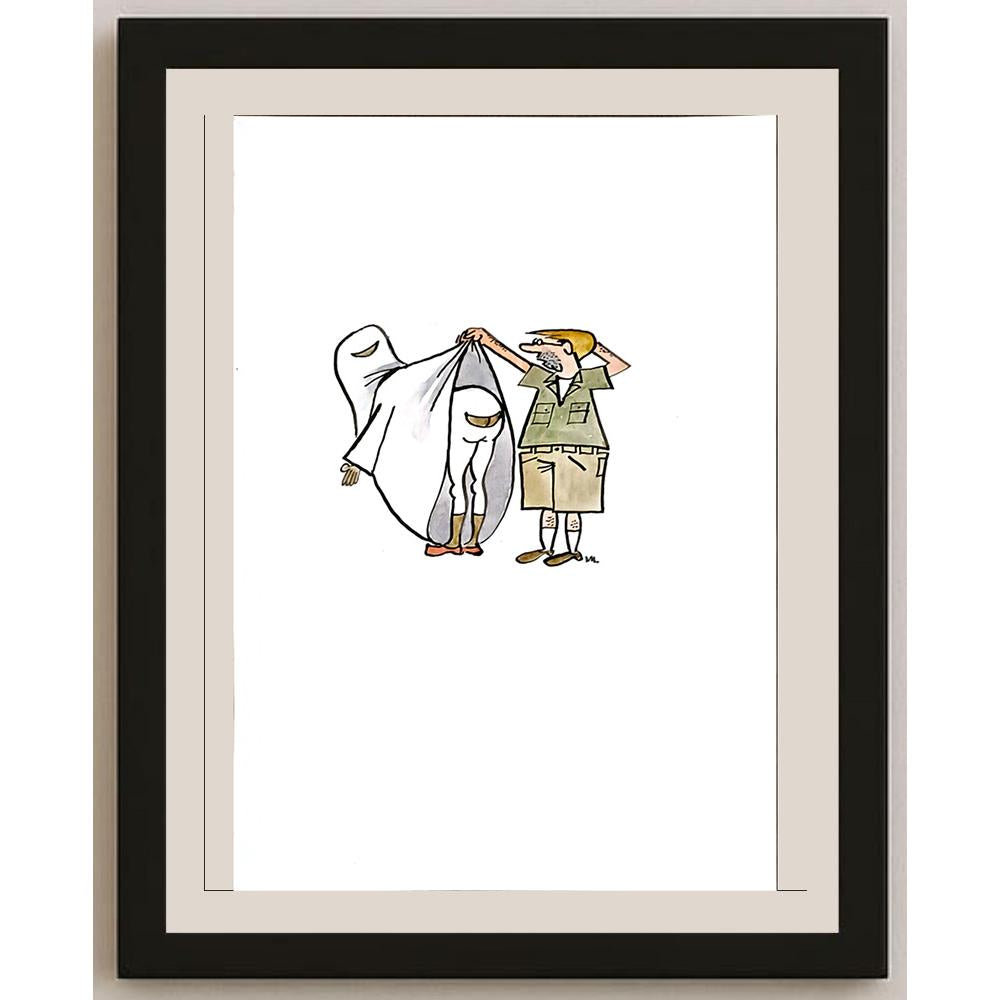 Milan Litovsky 29x21cm Orijinal Karikatür BOD05759