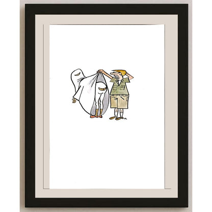 Milan Litovsky 29x21cm Orijinal Karikatür BOD05759