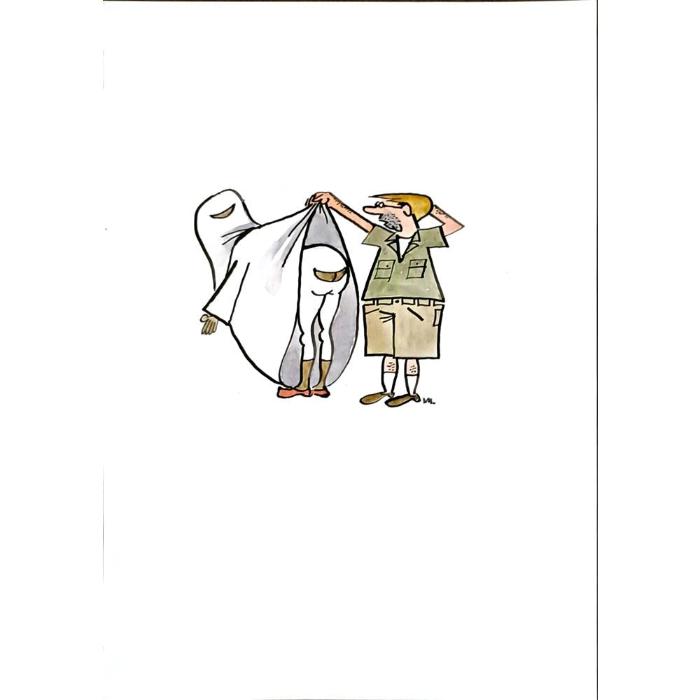 Milan Litovsky 29x21cm Orijinal Karikatür BOD05759