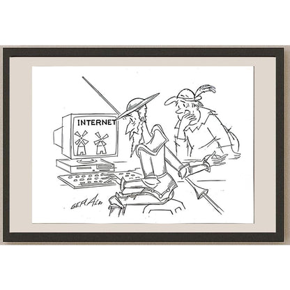 Gerald Peigneux 29x21cm Orijinal Karikatür BOD05760