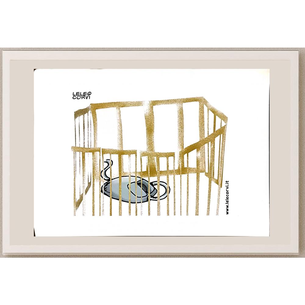 Gabriele Corvi 33x23cm Orijinal Karikatür BOD05762