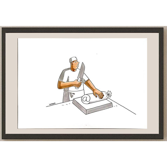 Lubomir Kotrha 29x21cm Orijinal Karikatür BOD05764