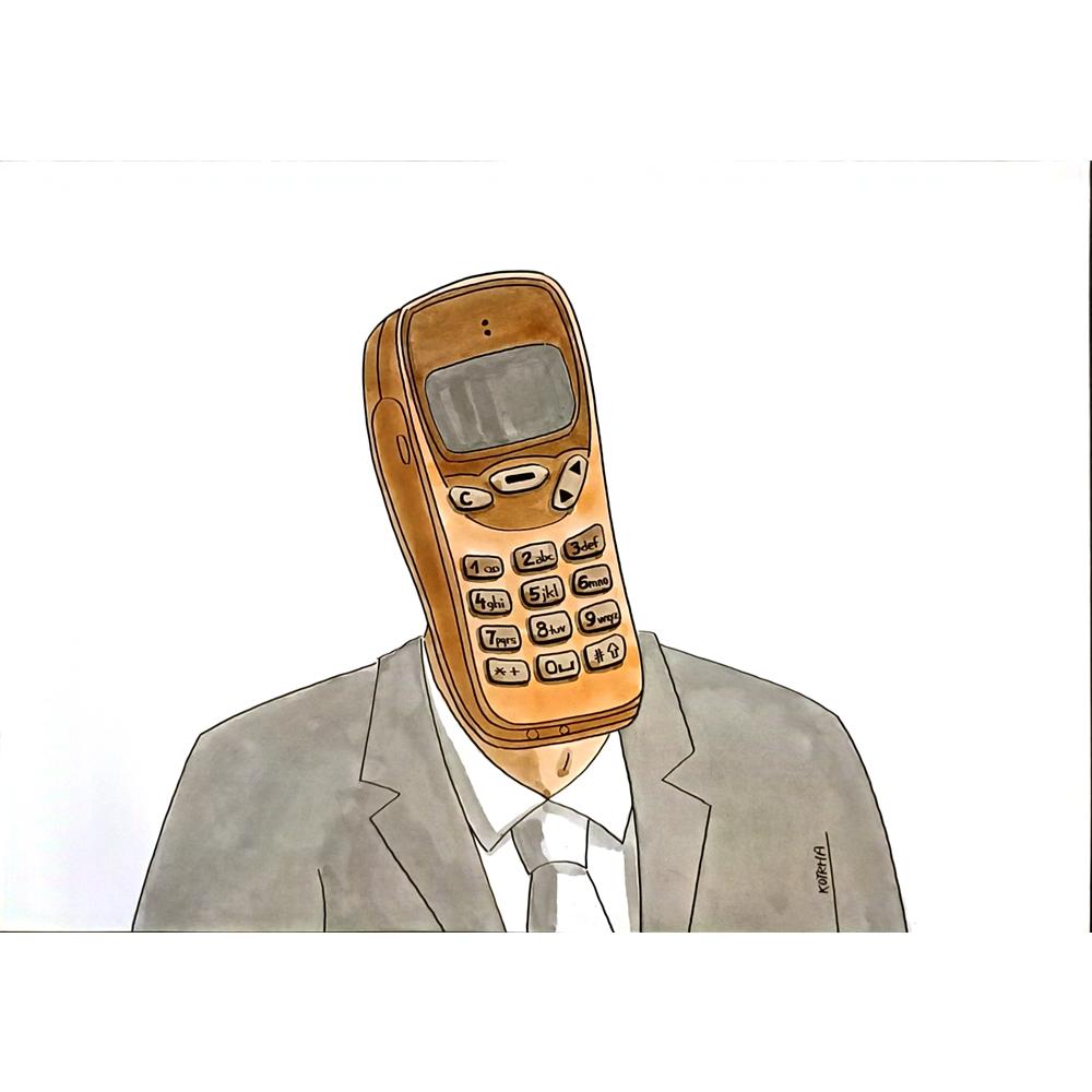 Lubomir Kotrha 29x21cm Orijinal Karikatür BOD05765