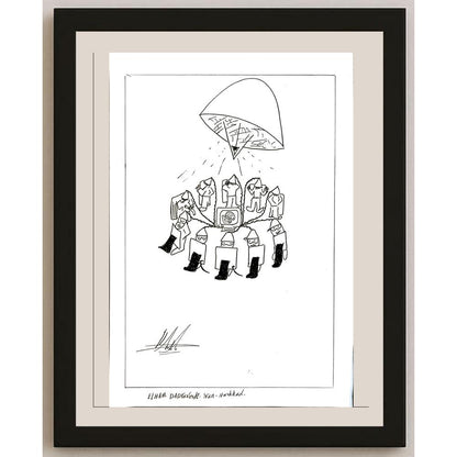 Elham Dadravesh 29x21cm Orijinal Karikatür BOD05766
