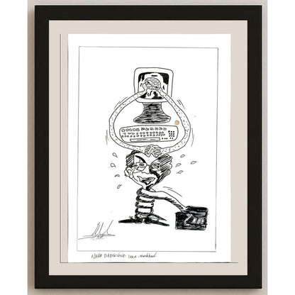 Elham Dadravesh 29x21cm Orijinal Karikatür BOD05767