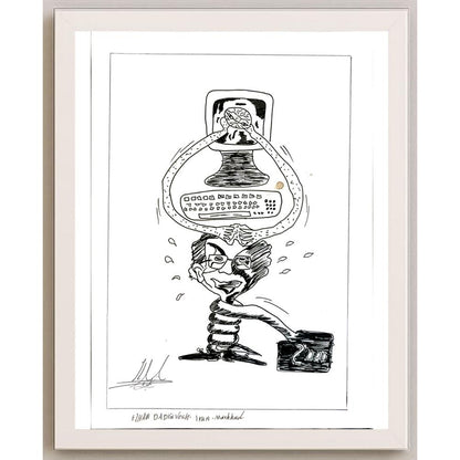 Elham Dadravesh 29x21cm Orijinal Karikatür BOD05767