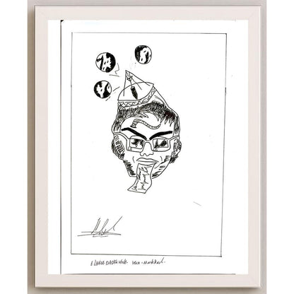 Elham Dadravesh 29x21cm Orijinal Karikatür BOD05768