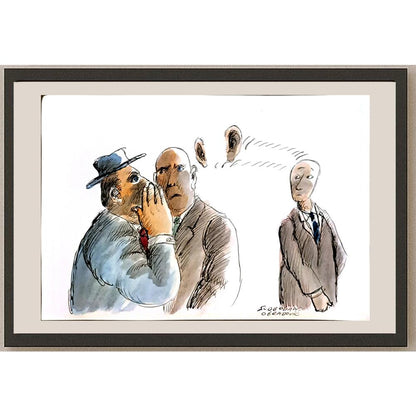 Slobodan Obradovic 33x23cm Orijinal Karikatür BOD05769