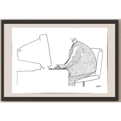 Carlos Augusto Nascimento 33x23cm Orijinal Karikatür BOD05771