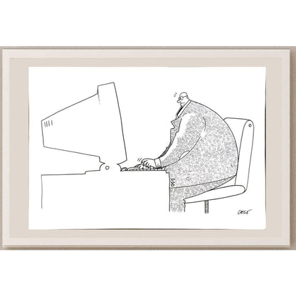 Carlos Augusto Nascimento 33x23cm Orijinal Karikatür BOD05771