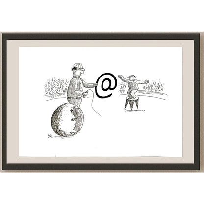 Masoud Ziaei Zardkhashosei 29x21cm Orijinal Karikatür BOD05775
