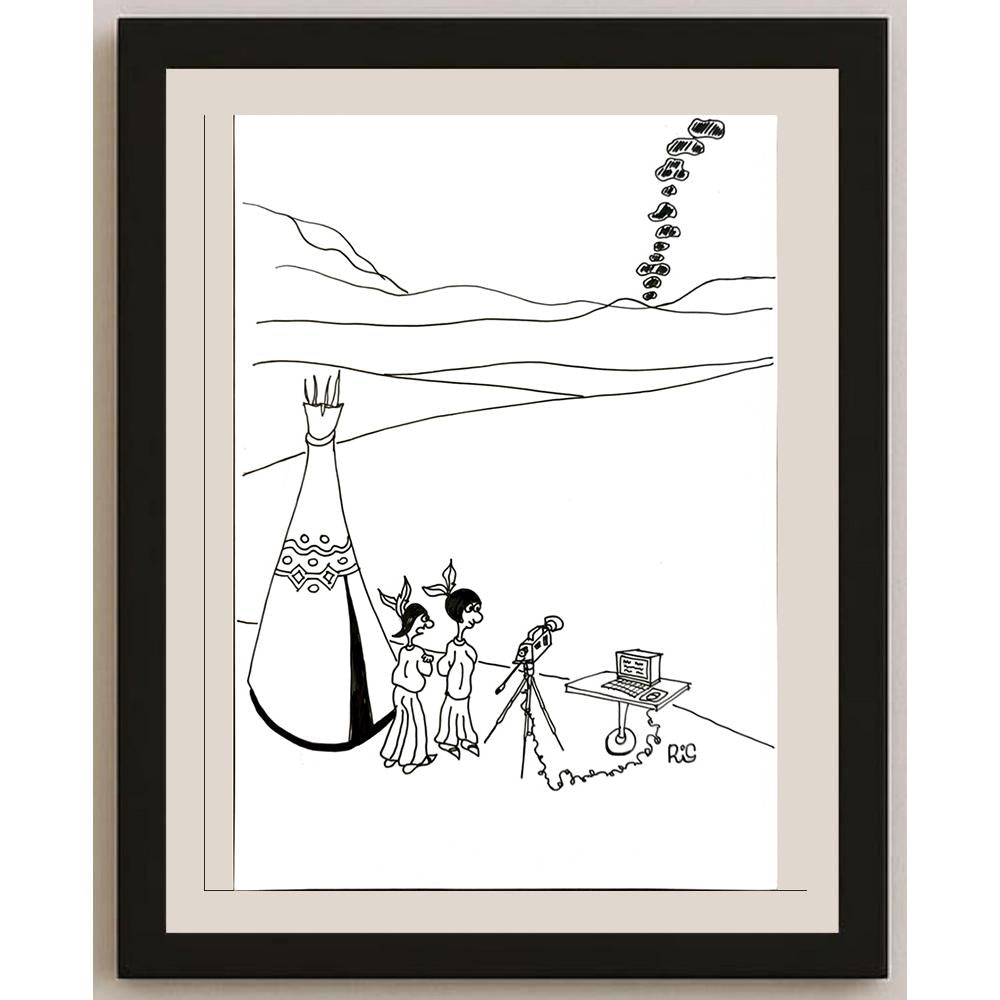 Reshad Sultanovic 29x21cm Orijinal Karikatür BOD05777