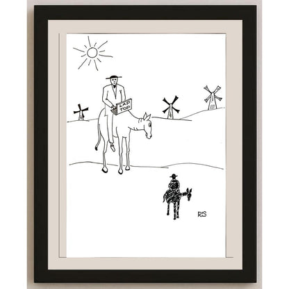 Reshad Sultanovic 29x21cm Orijinal Karikatür BOD05778