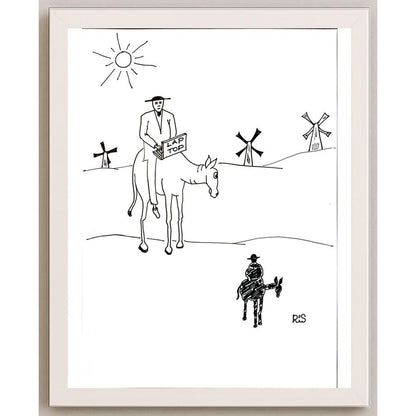 Reshad Sultanovic 29x21cm Orijinal Karikatür BOD05778