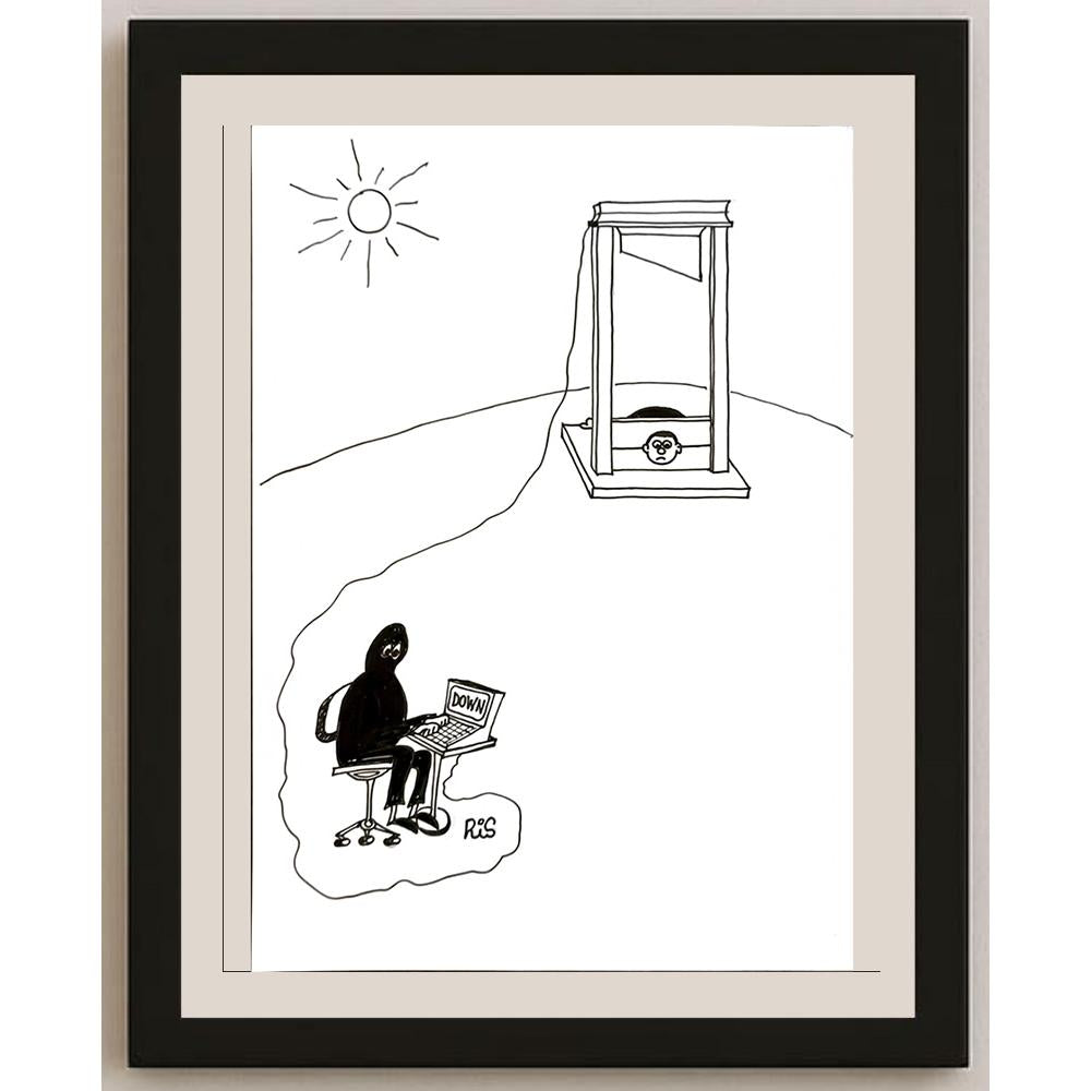 Reshad Sultanovic 29x21cm Orijinal Karikatür BOD05779