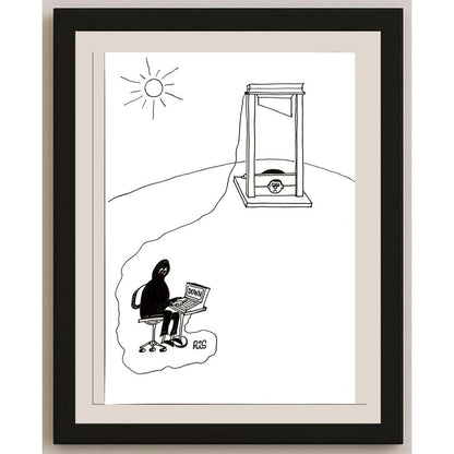Reshad Sultanovic 29x21cm Orijinal Karikatür BOD05779