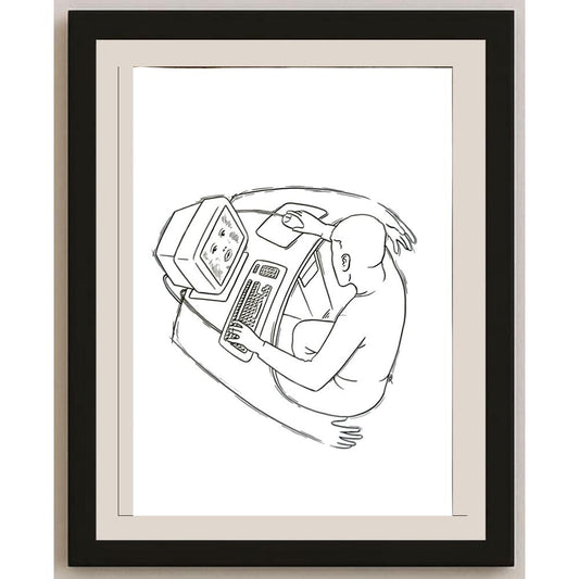 Renato Bruno 29x21cm Orijinal Karikatür BOD05786