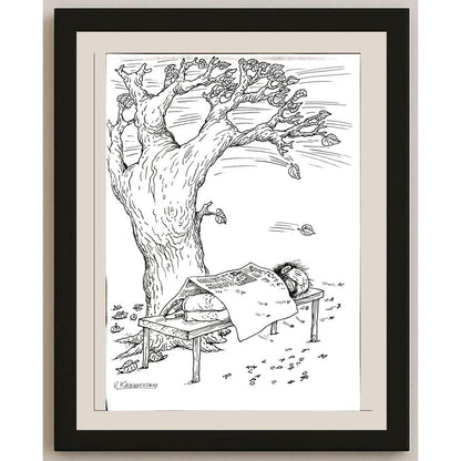 Vladimir Kazanevsky 29x21cm Orijinal Karikatür BOD05788
