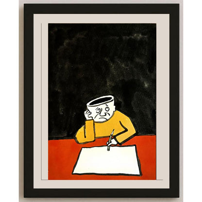 Ye Ting 29x21cm Orijinal Karikatür BOD05791