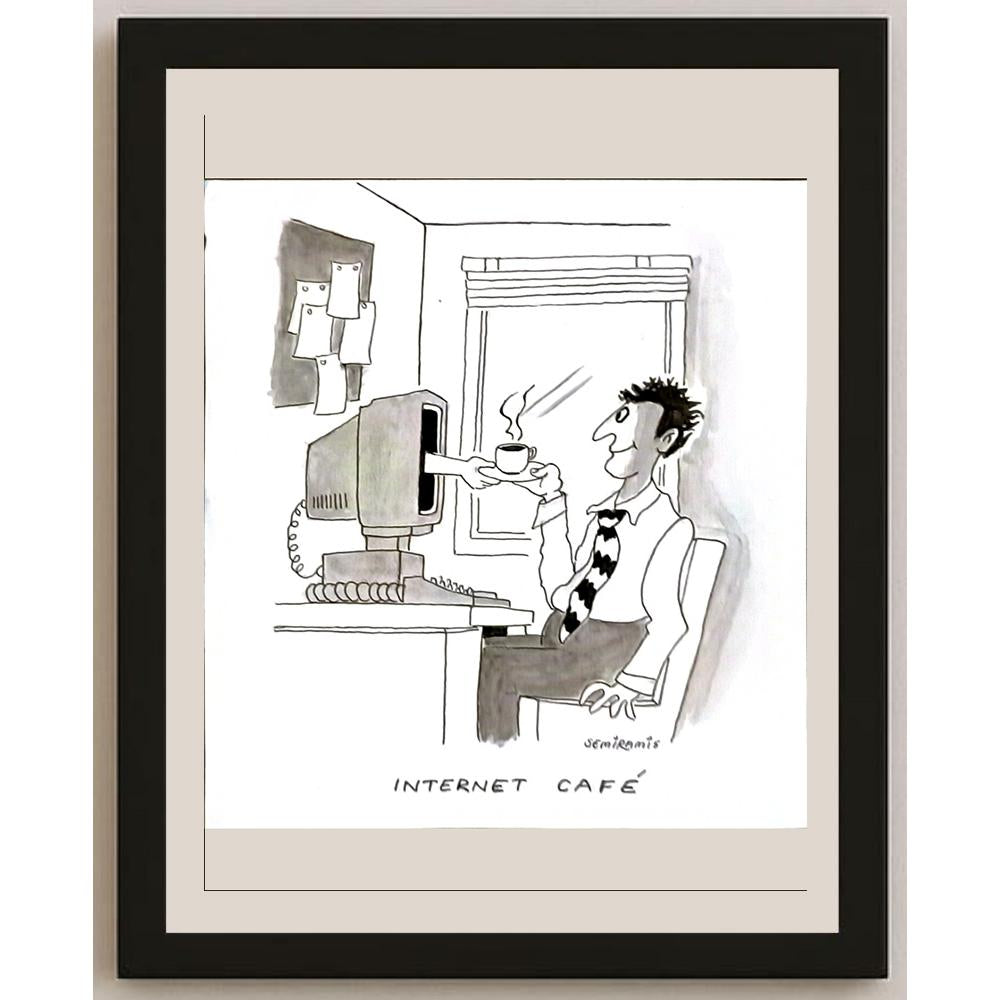 Semiramis Aydınlık 24x22cm Orijinal Karikatür BOD05796