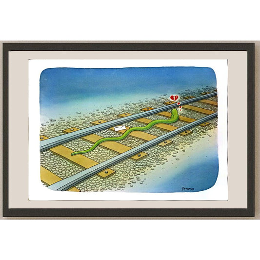 Arif Sutristanto 43x30cm Orijinal Karikatür BOD05798