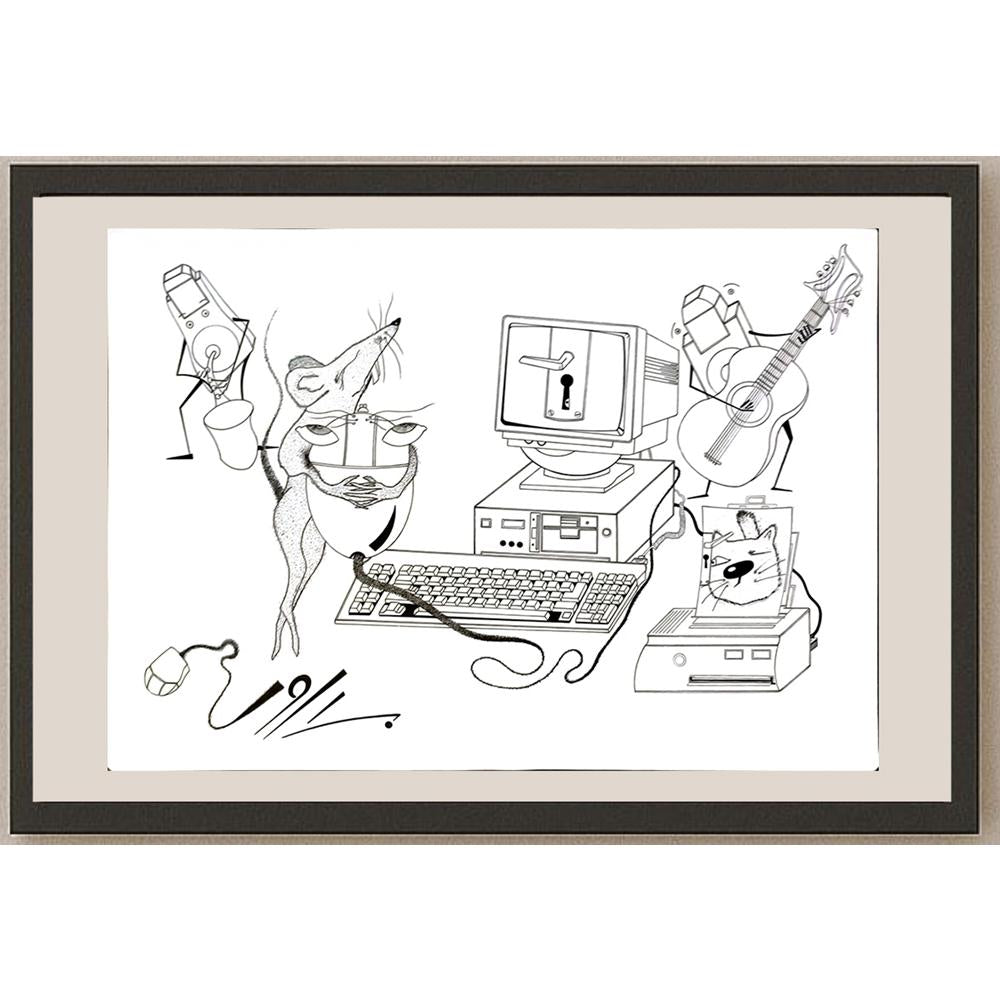 Davar Najati 43x30cm Orijinal Karikatür BOD05802