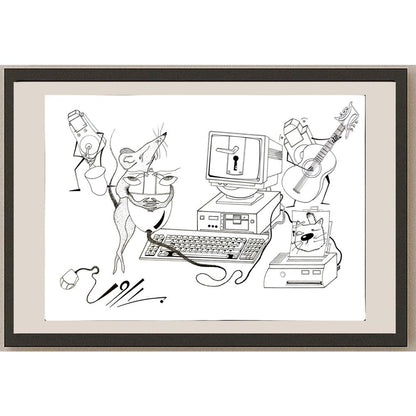 Davar Najati 43x30cm Orijinal Karikatür BOD05802