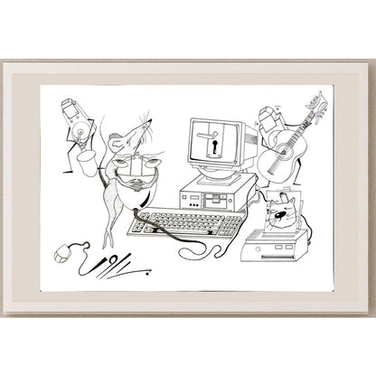 Davar Najati 43x30cm Orijinal Karikatür BOD05802