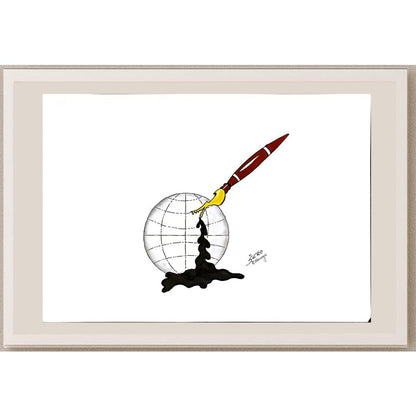 Stanko Serr 43x30cm Orijinal Karikatür BOD05804