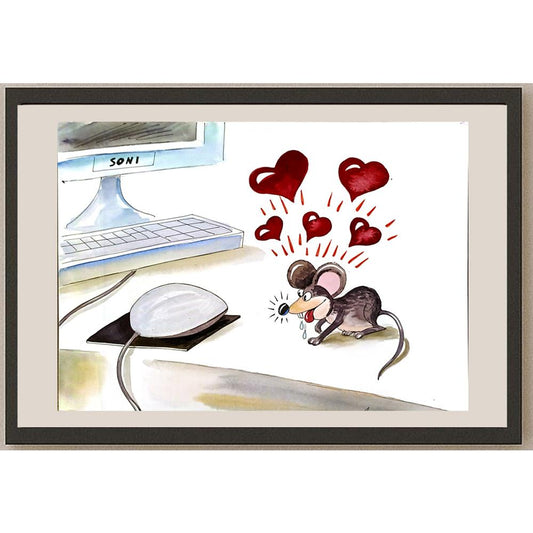 İldoos Azimov 43x30cm Orijinal Karikatür BOD05807