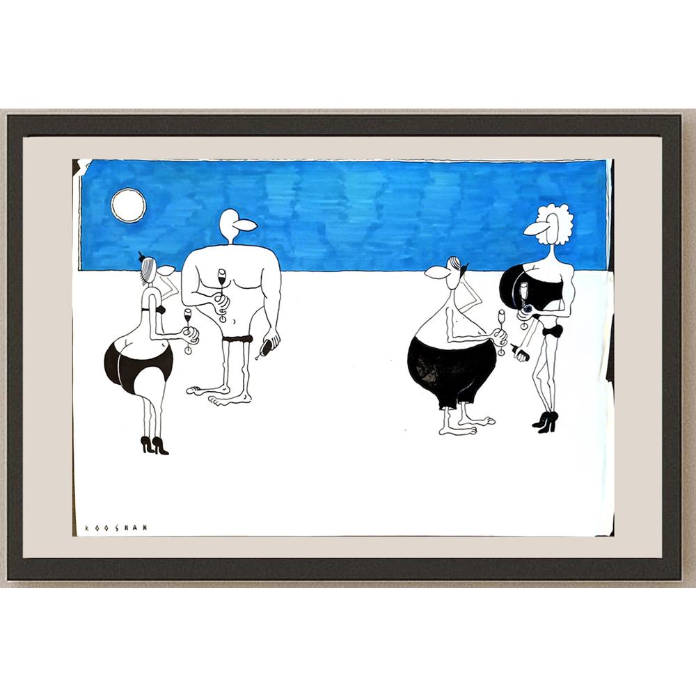 Rooshan Gataullin 43x30cm Orijinal Karikatür BOD05808