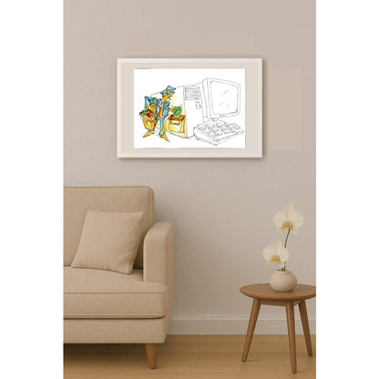 Tsvetomir Veleshky 35x25cm Orijinal Karikatür BOD05813