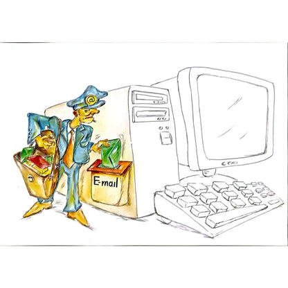 Tsvetomir Veleshky 35x25cm Orijinal Karikatür BOD05813