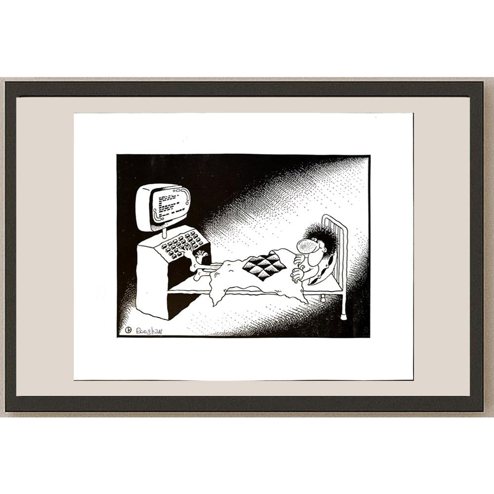 Rooshan Gataullin 35x28cm Orijinal Karikatür BOD05815