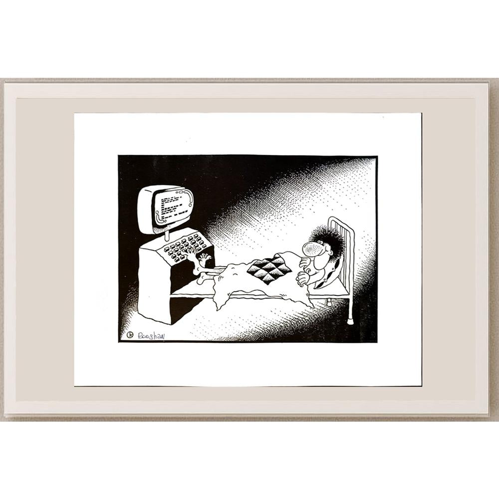 Rooshan Gataullin 35x28cm Orijinal Karikatür BOD05815