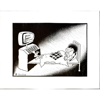 Rooshan Gataullin 35x28cm Orijinal Karikatür BOD05815
