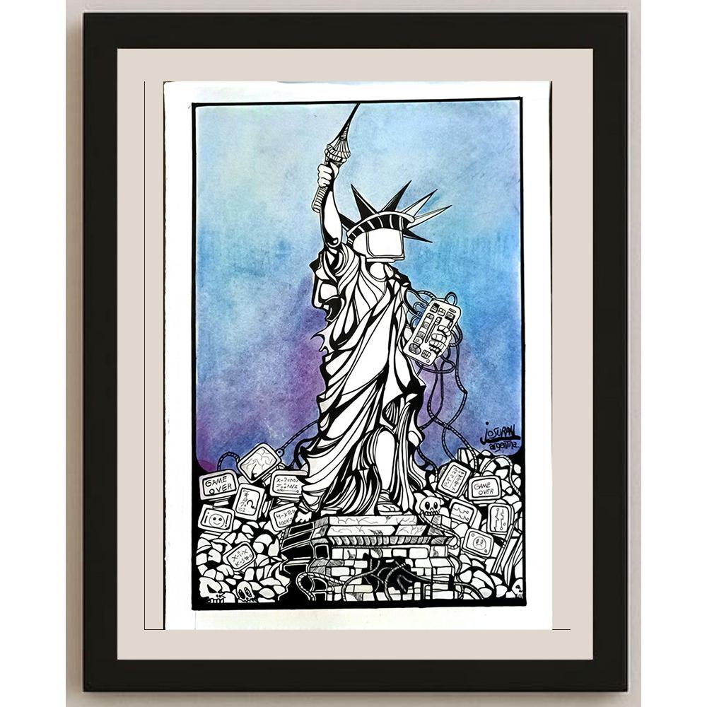 Josuran Oscar 43x30cm Orijinal Karikatür BOD05817