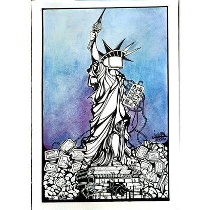 Josuran Oscar 43x30cm Orijinal Karikatür BOD05817