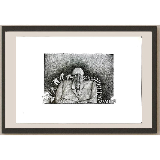 Jano Valter 43x30cm Orijinal Karikatür BOD05819