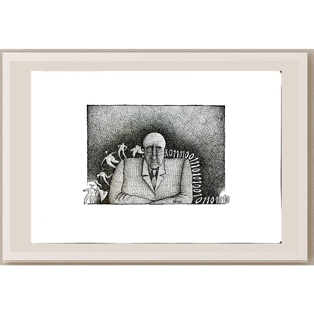 Jano Valter 43x30cm Orijinal Karikatür BOD05819