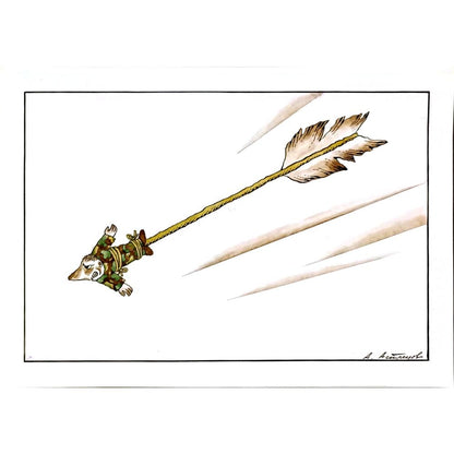 Aleksandr Astretsov 35x25cm Orijinal Karikatür BOD05821