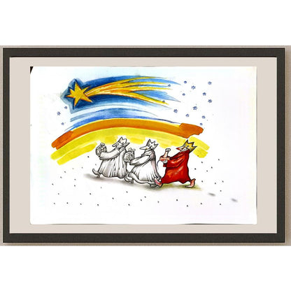 Malgorzata Gnys Wysocka 43x30cm Orijinal Karikatür BOD05833