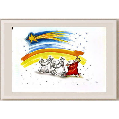 Malgorzata Gnys Wysocka 43x30cm Orijinal Karikatür BOD05833