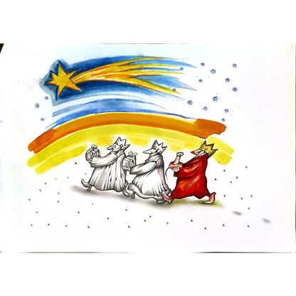 Malgorzata Gnys Wysocka 43x30cm Orijinal Karikatür BOD05833
