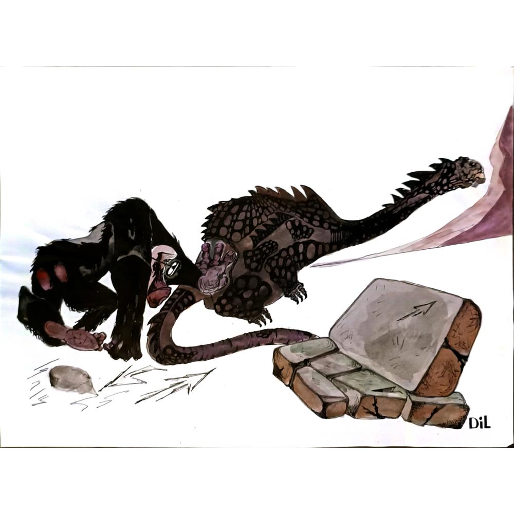 Dilyan Dochev 35x25cm Orijinal Karikatür BOD05839