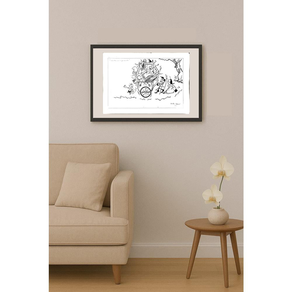 Madhu Yekkesi 43x30cm Orijinal Karikatür BOD05840