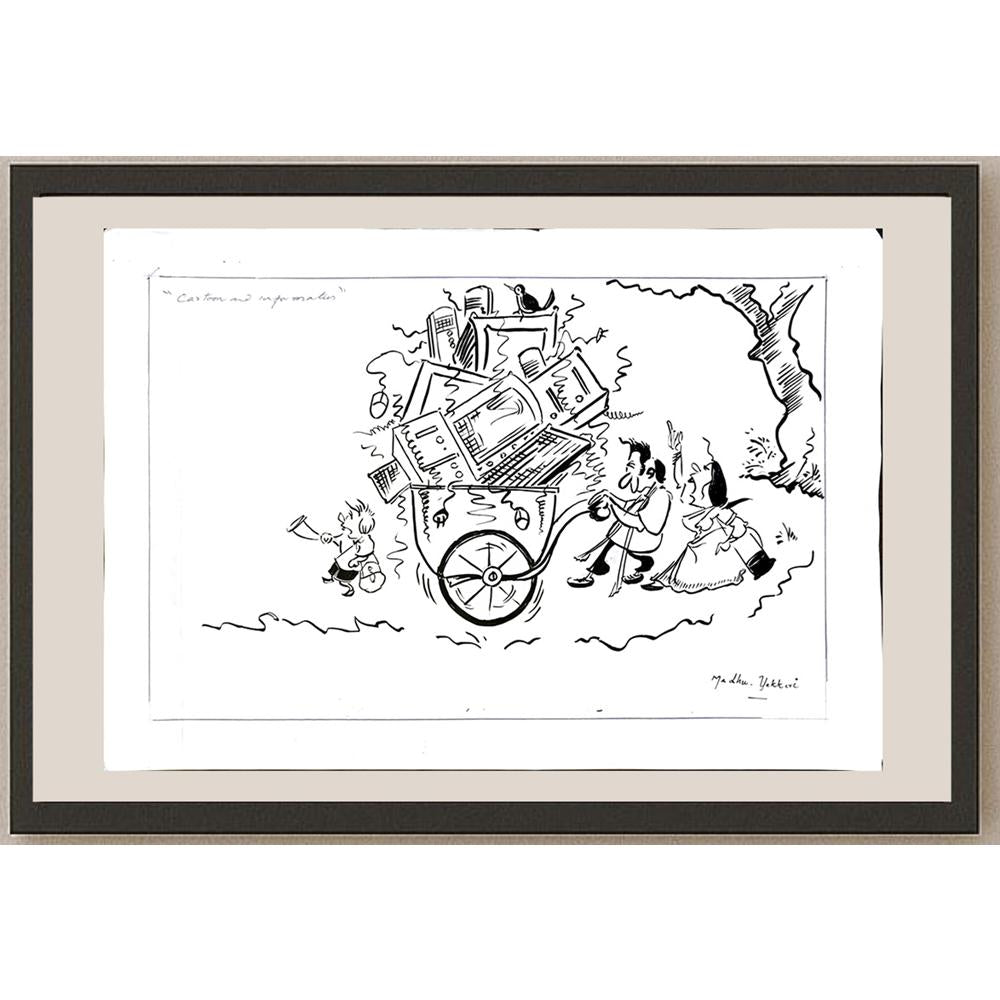 Madhu Yekkesi 43x30cm Orijinal Karikatür BOD05840