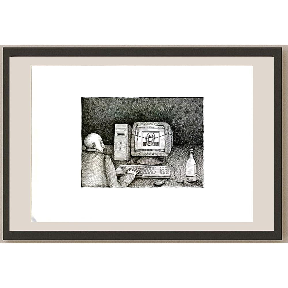 Jano Valter 43x30cm Orijinal Karikatür BOD05842