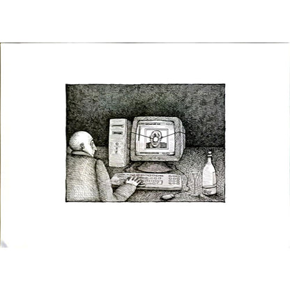 Jano Valter 43x30cm Orijinal Karikatür BOD05842